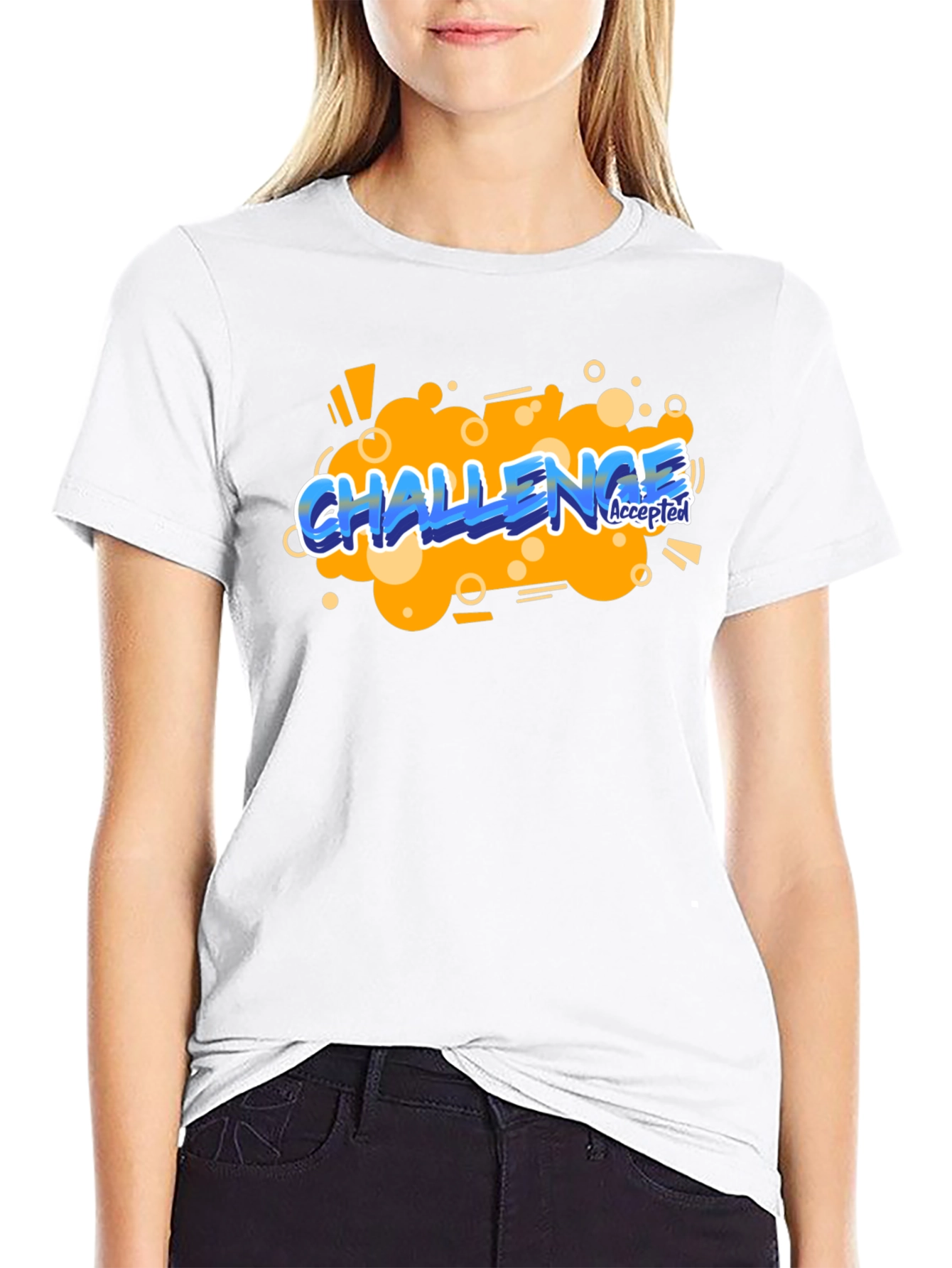 Challenge Accepted Graphic Tee - Bold Statement Shirt
