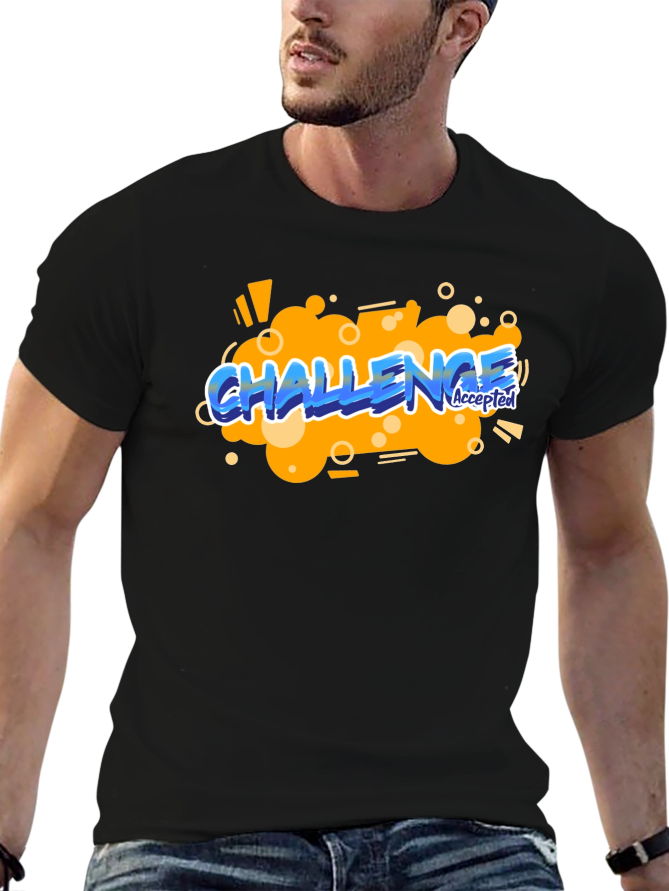Challenge Accepted Graphic Tee - Bold Statement Shirt
