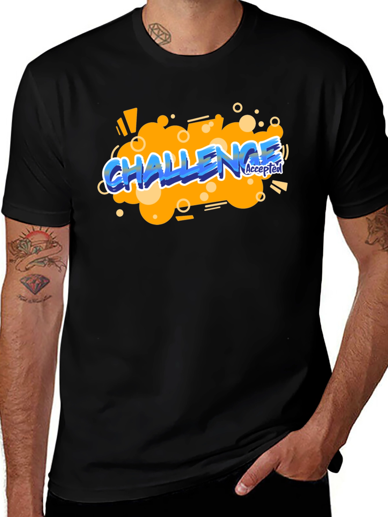 Challenge Accepted Graphic Tee - Bold Statement Shirt