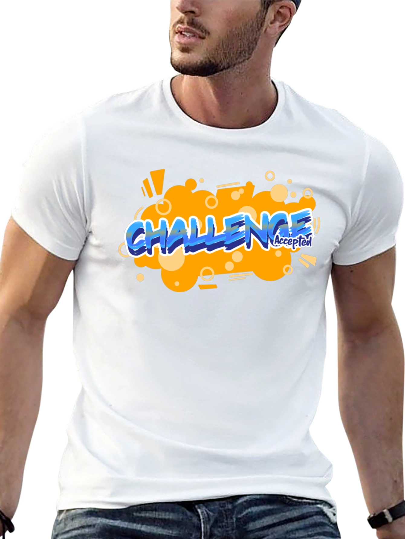 Challenge Accepted Graphic Tee - Bold Statement Shirt