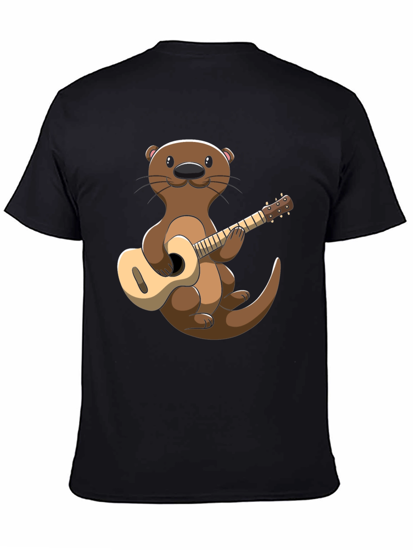 Otter Playing Guitar Graphic T-Shirt