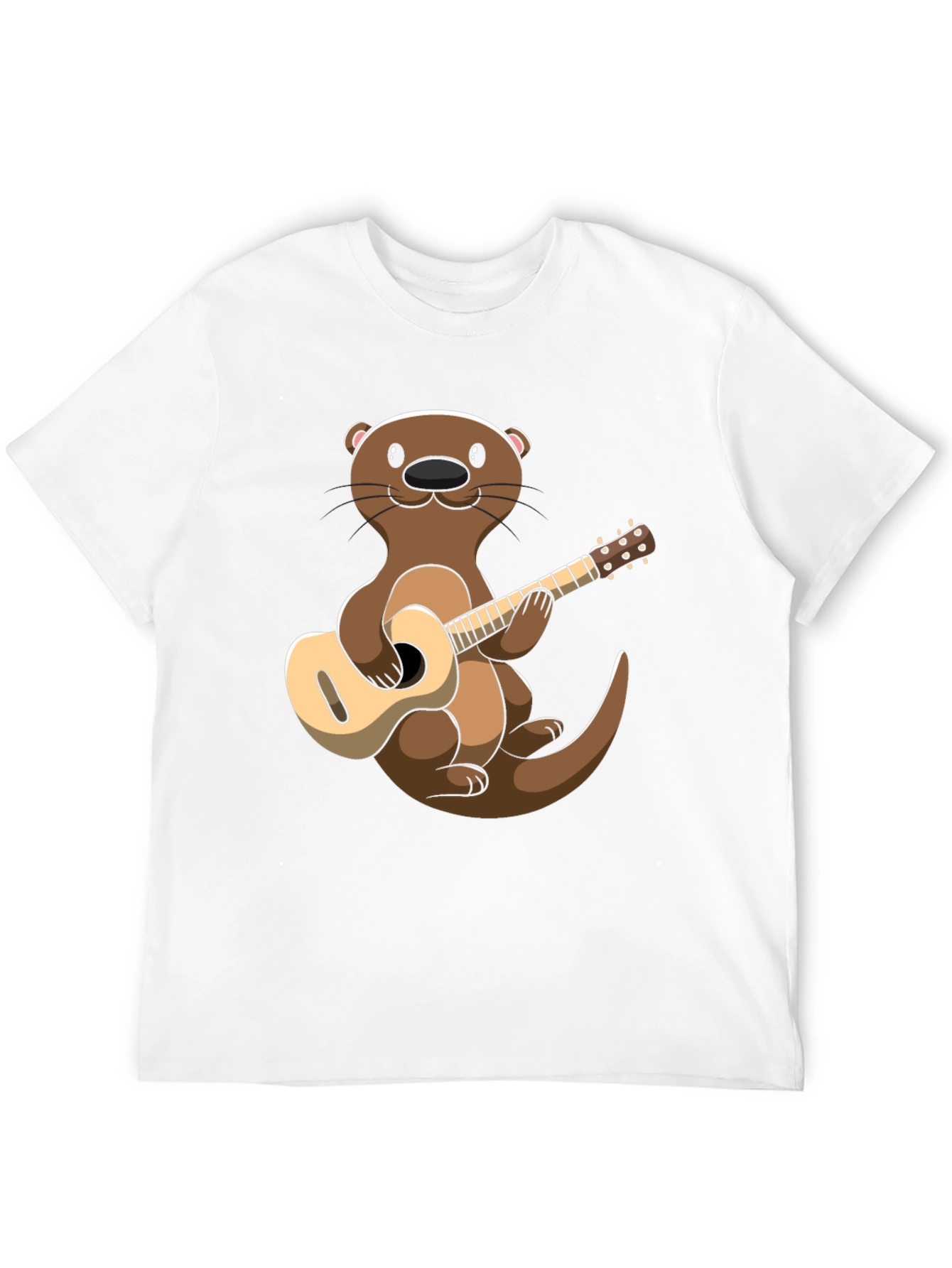 Otter Playing Guitar Graphic T-Shirt