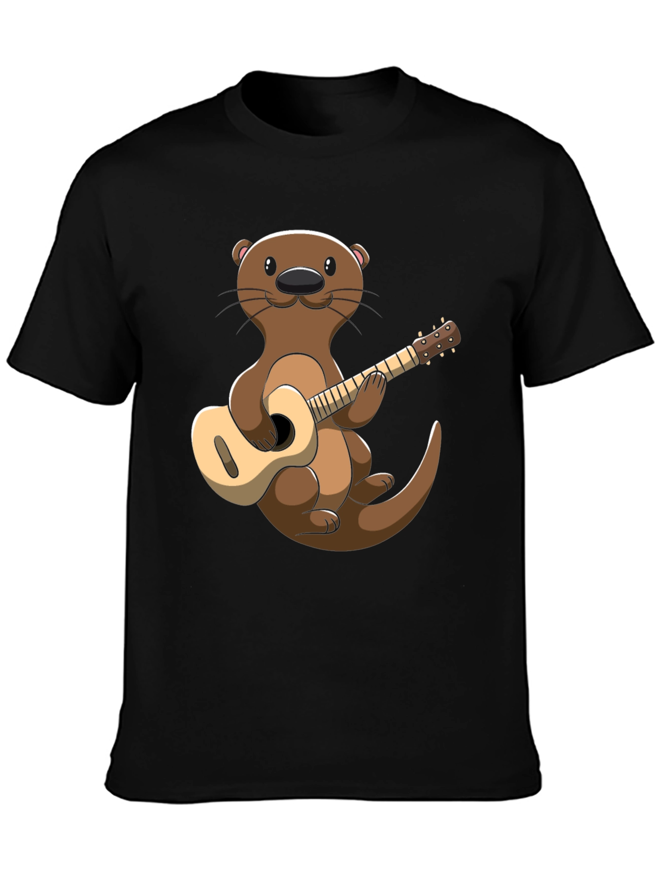 Otter Playing Guitar Graphic T-Shirt