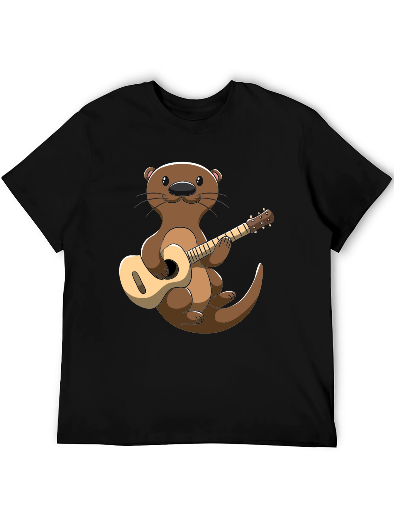 Otter Playing Guitar Graphic T-Shirt