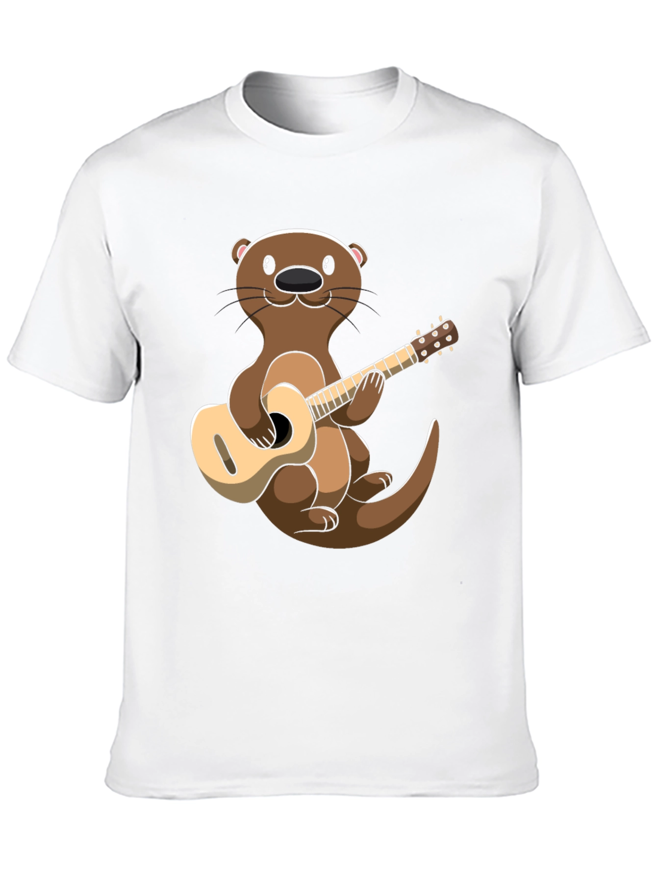 Otter Playing Guitar Graphic T-Shirt