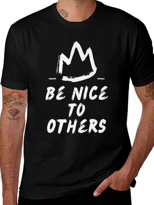 Be Nice to Others Graphic Tee - Black