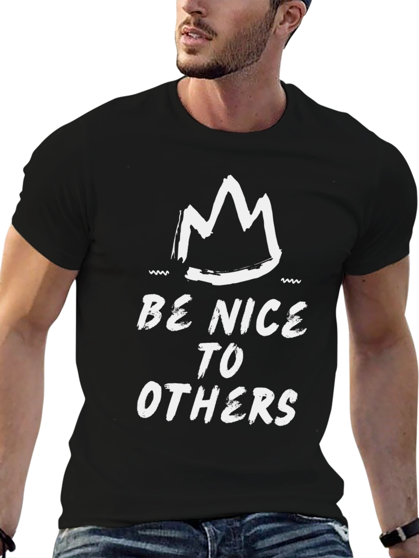 Be Nice to Others Graphic Tee - Black
