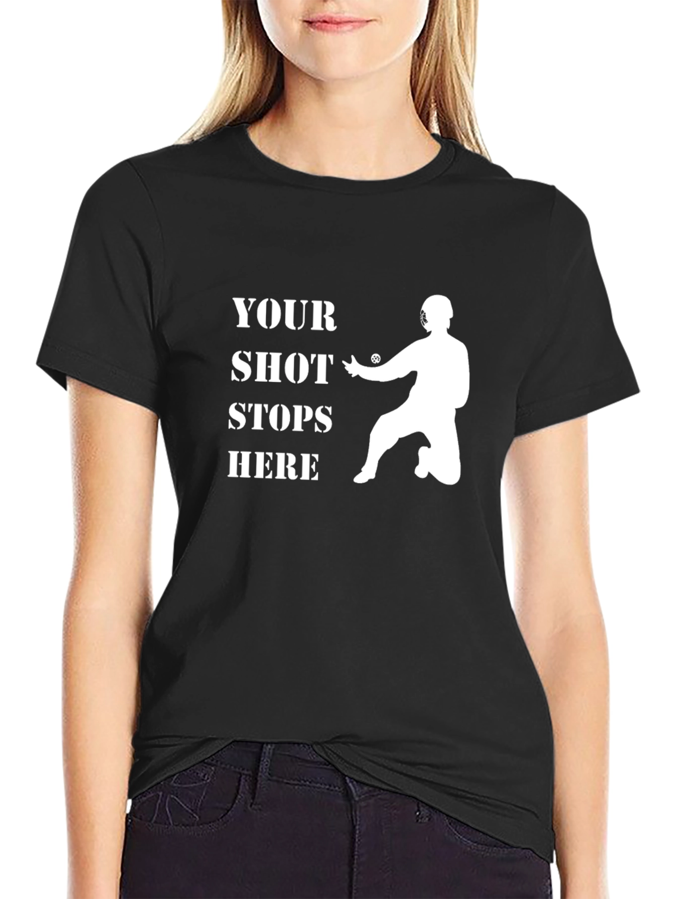 Your Shot Stops Here Lacrosse Goalie T-Shirt