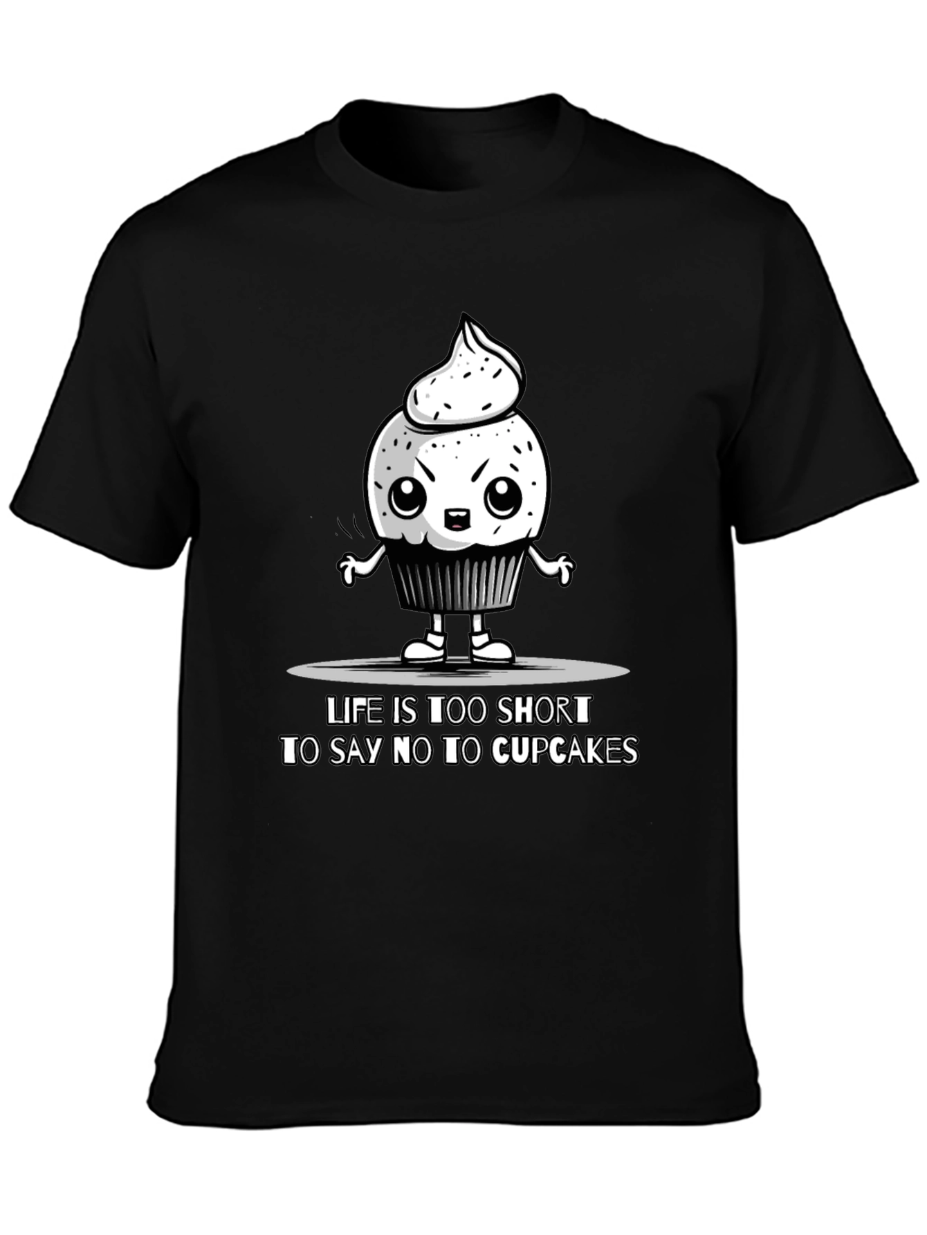 Cupcake Graphic Tee - Life Is Too Short