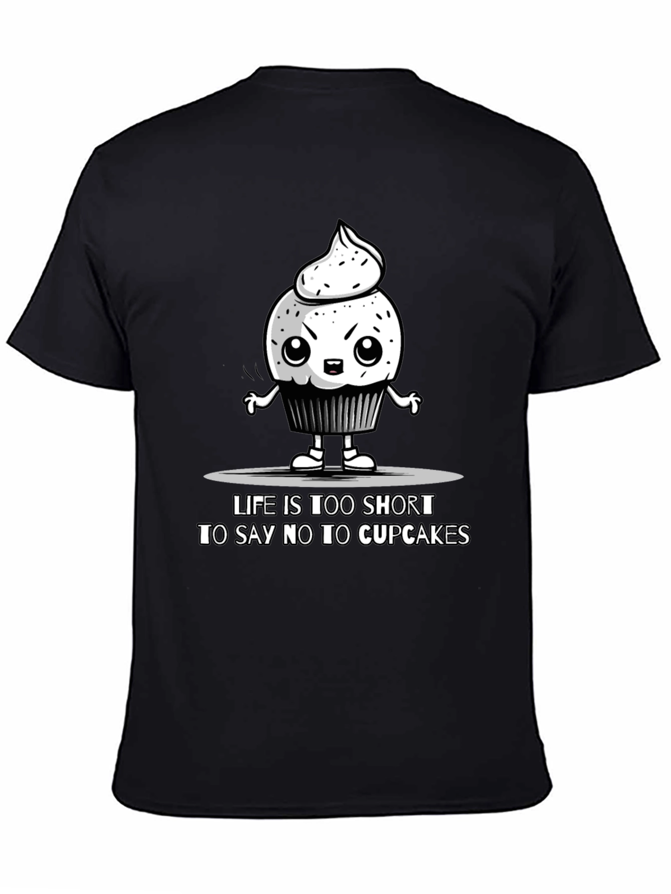 Cupcake Graphic Tee - Life Is Too Short