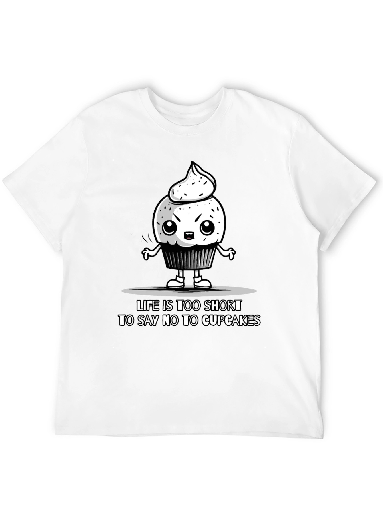 Cupcake Graphic Tee - Life Is Too Short