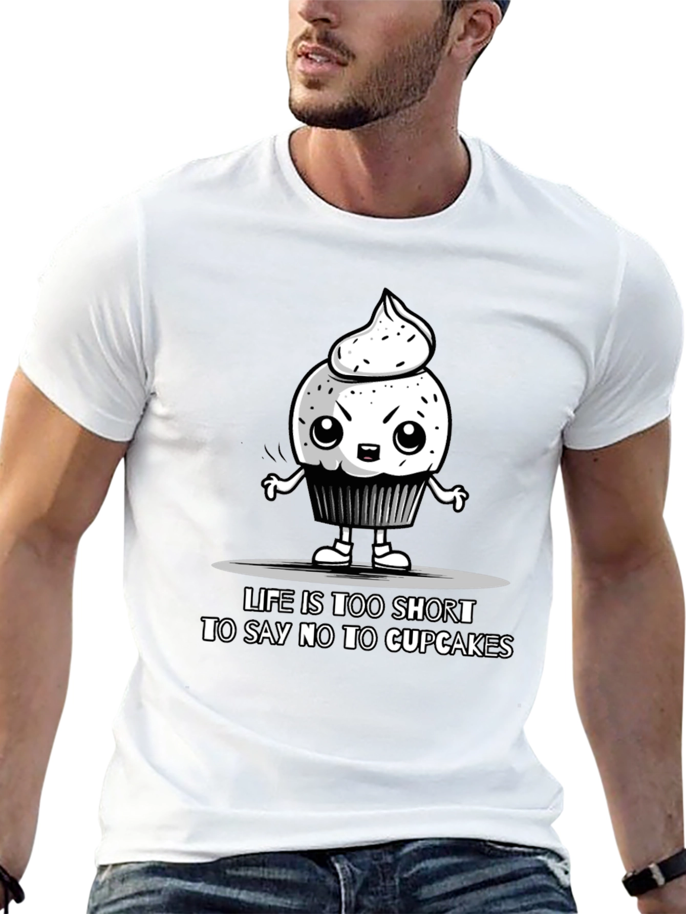 Cupcake Graphic Tee - Life Is Too Short