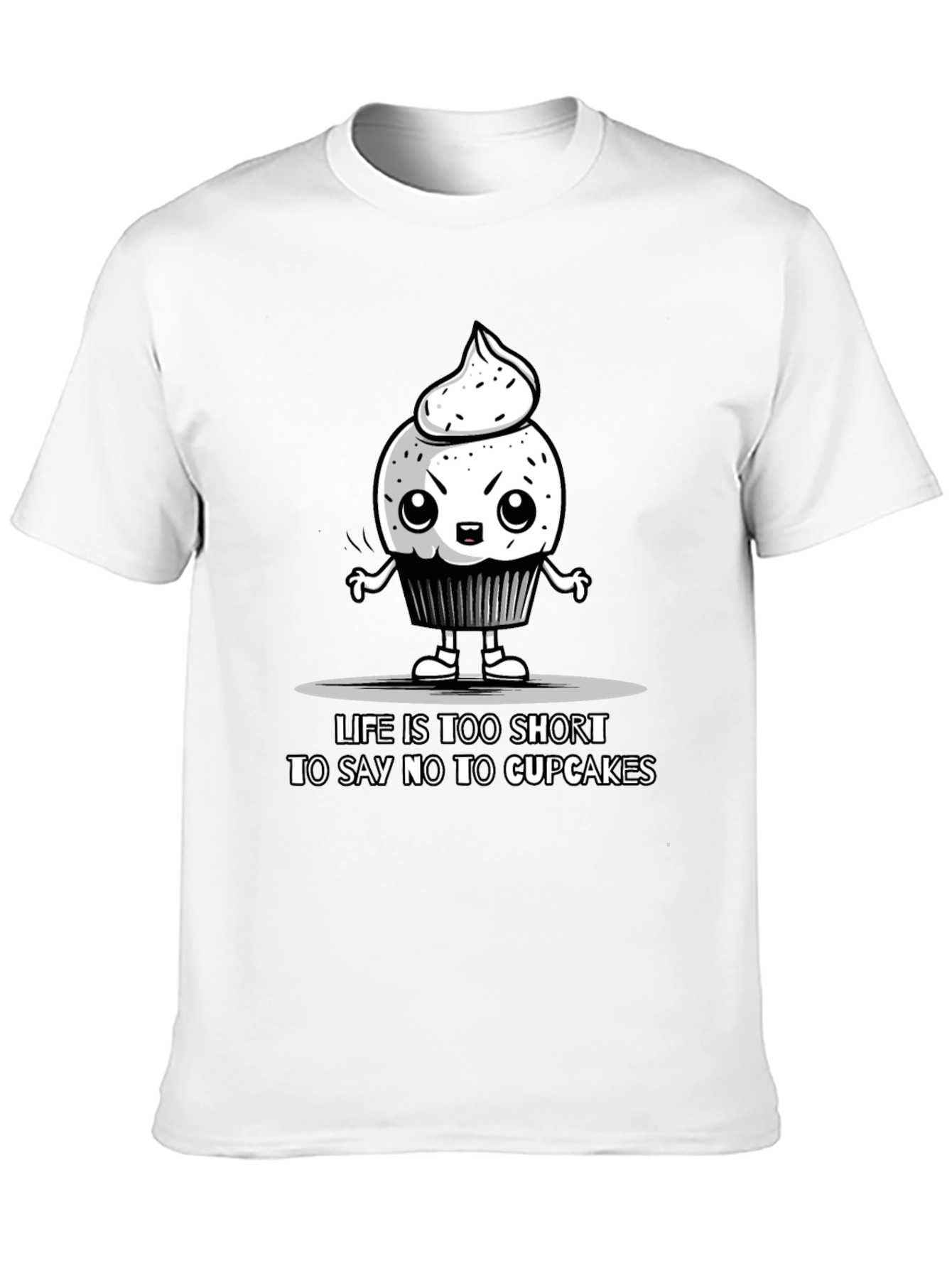 Cupcake Graphic Tee - Life Is Too Short