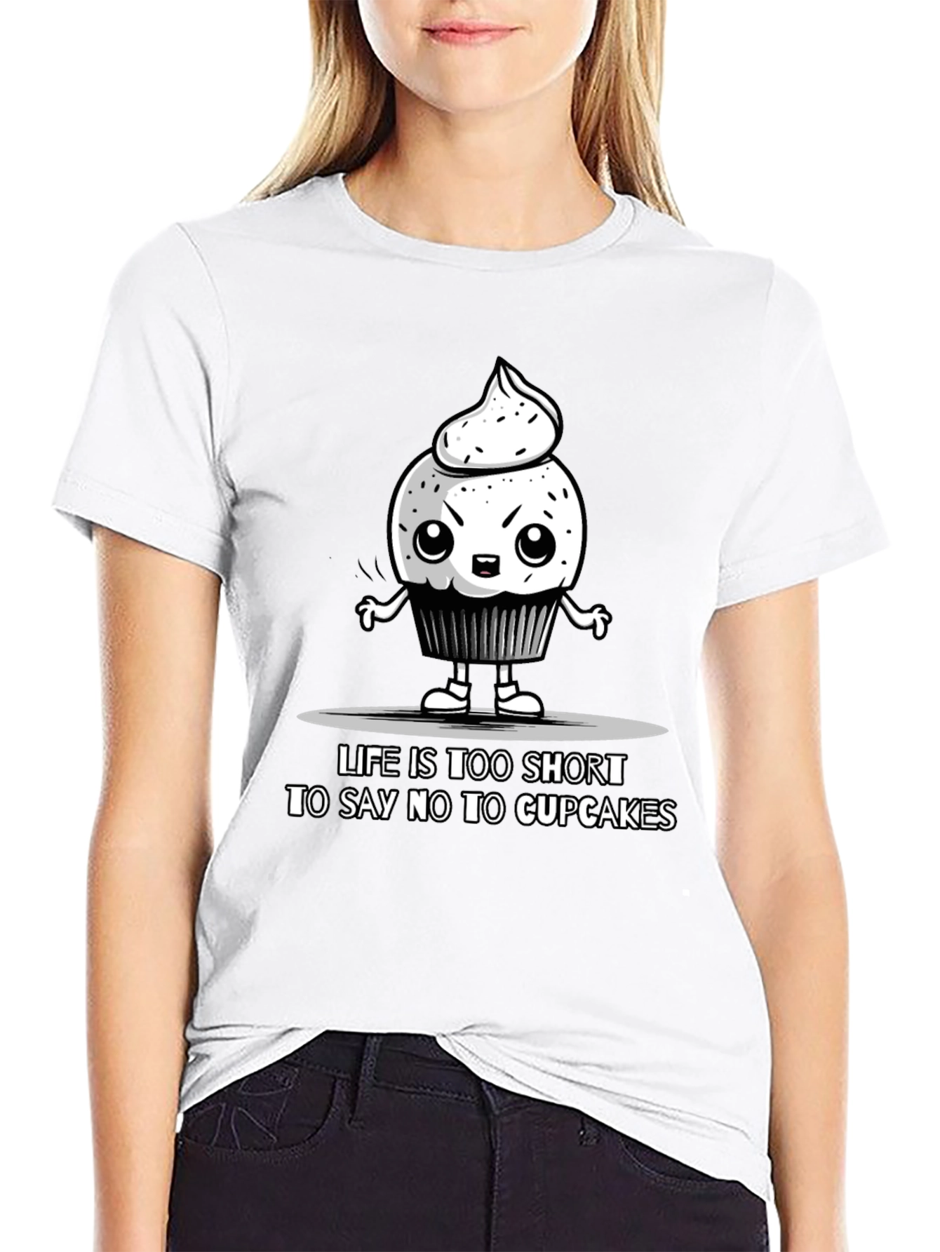 Cupcake Graphic Tee - Life Is Too Short