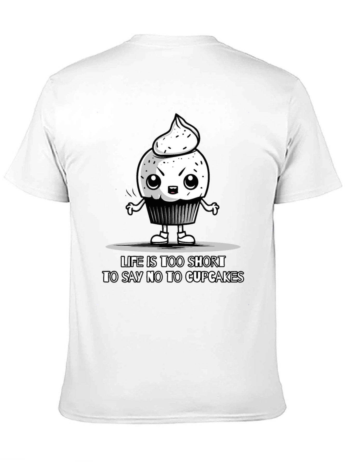 Cupcake Graphic Tee - Life Is Too Short