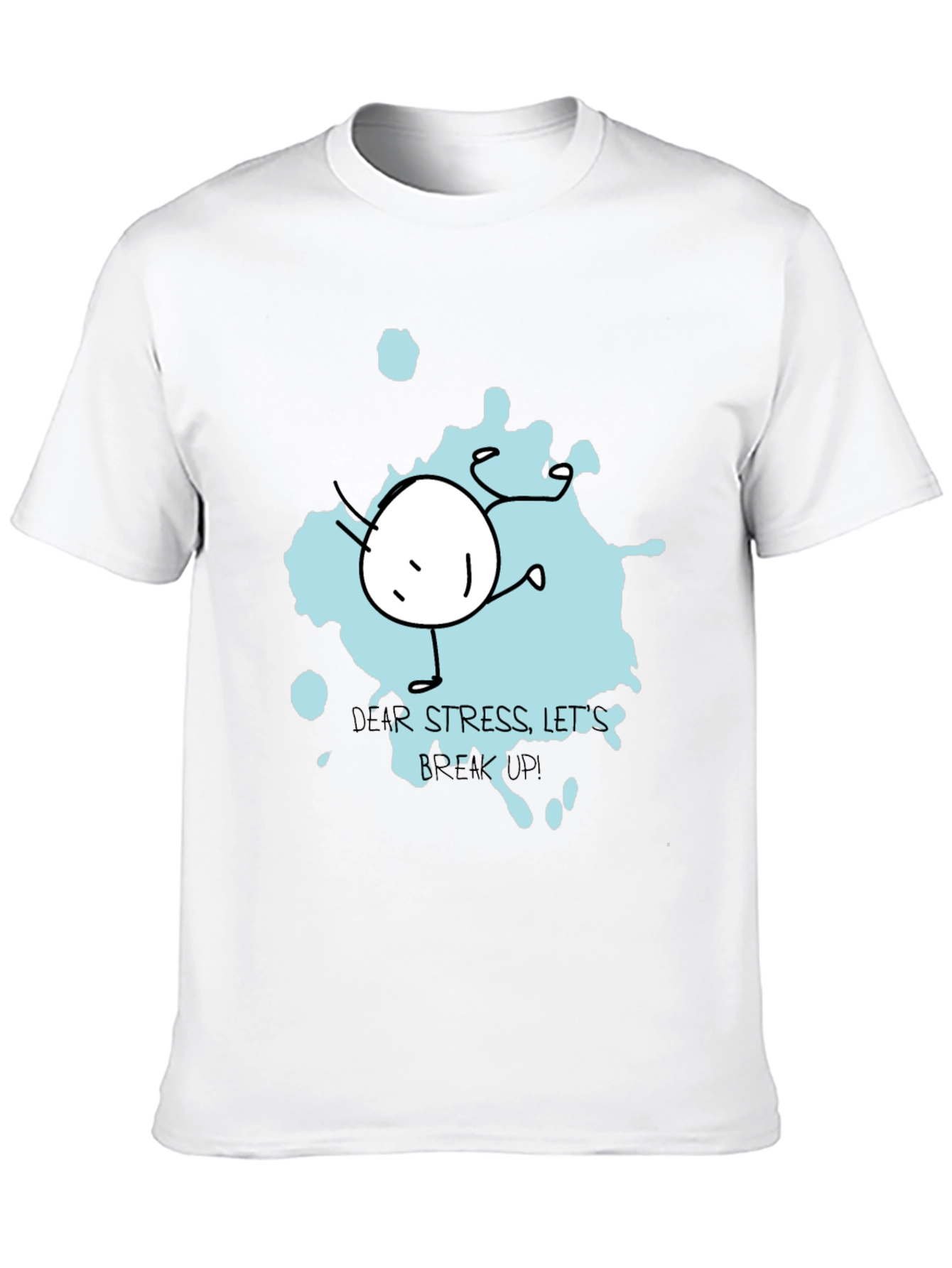 Dear Stress Breakup Black Tee