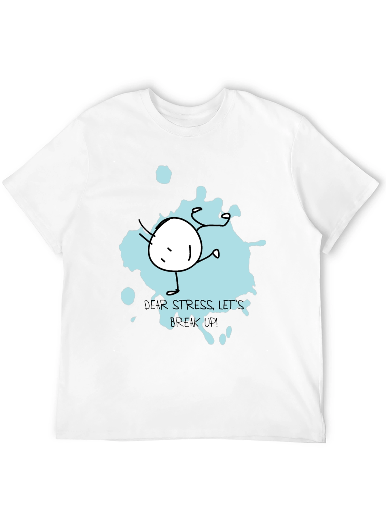 Dear Stress Breakup Black Tee