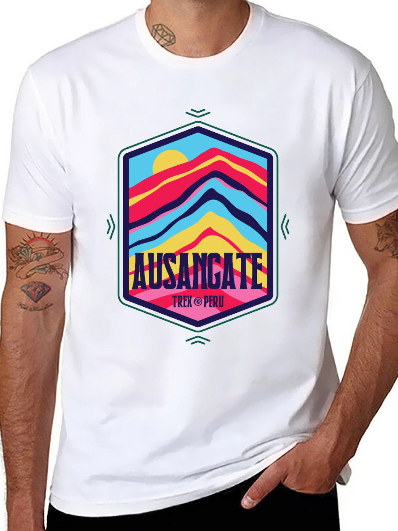 Ausanagate Trek Peru T-Shirt - Mountain Graphic Tee