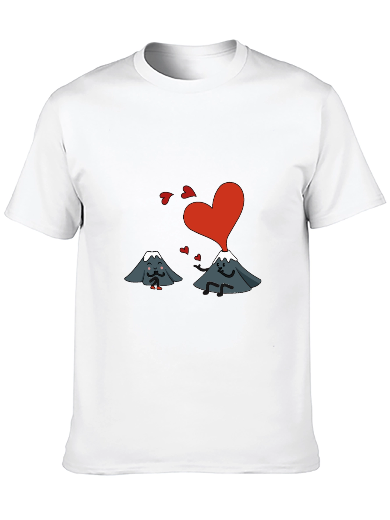 Volcano Love T-Shirt - Black - Cute Graphic Tee