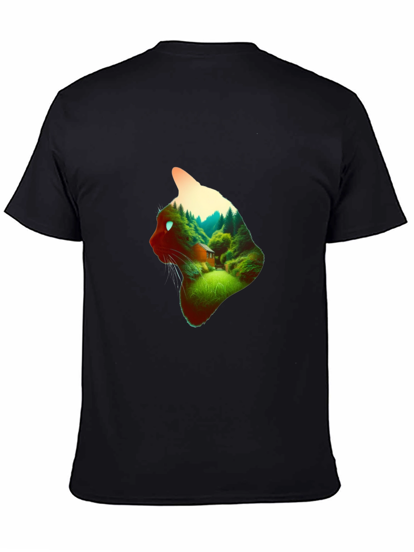 Cat Forest T-Shirt - Nature Lover Tee