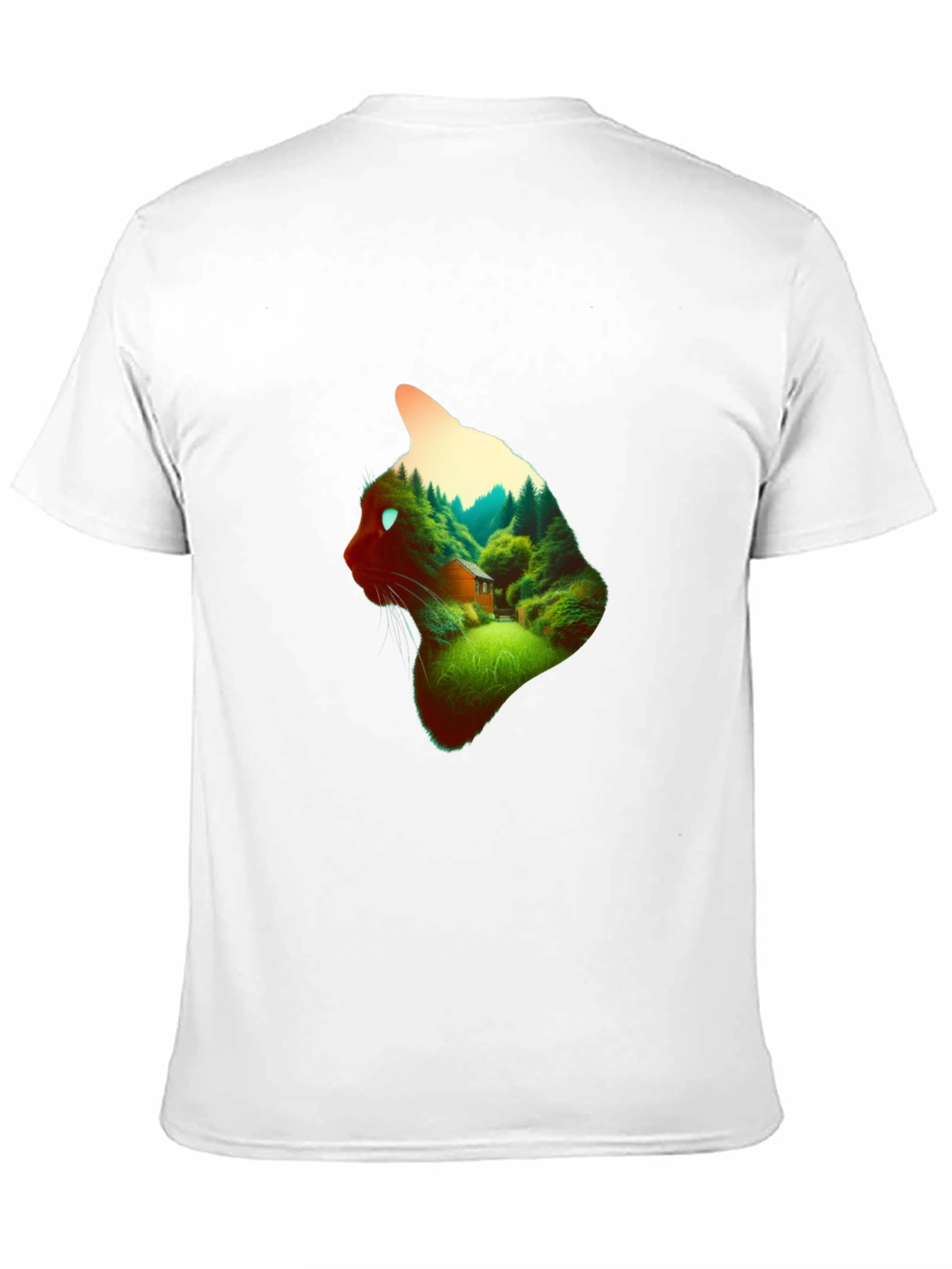 Cat Forest T-Shirt - Nature Lover Tee