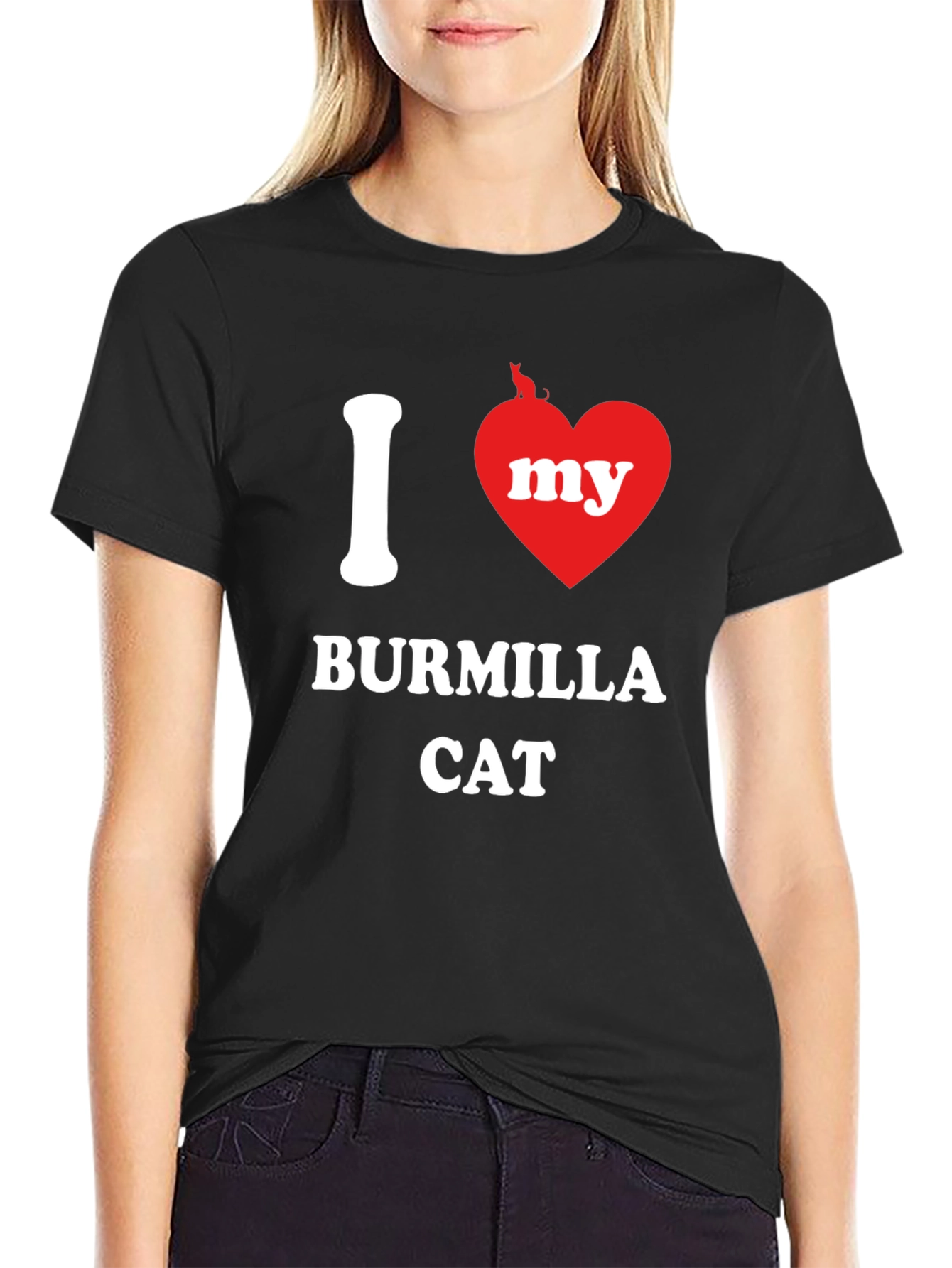I Heart My Burmilla Cat Graphic T-Shirt