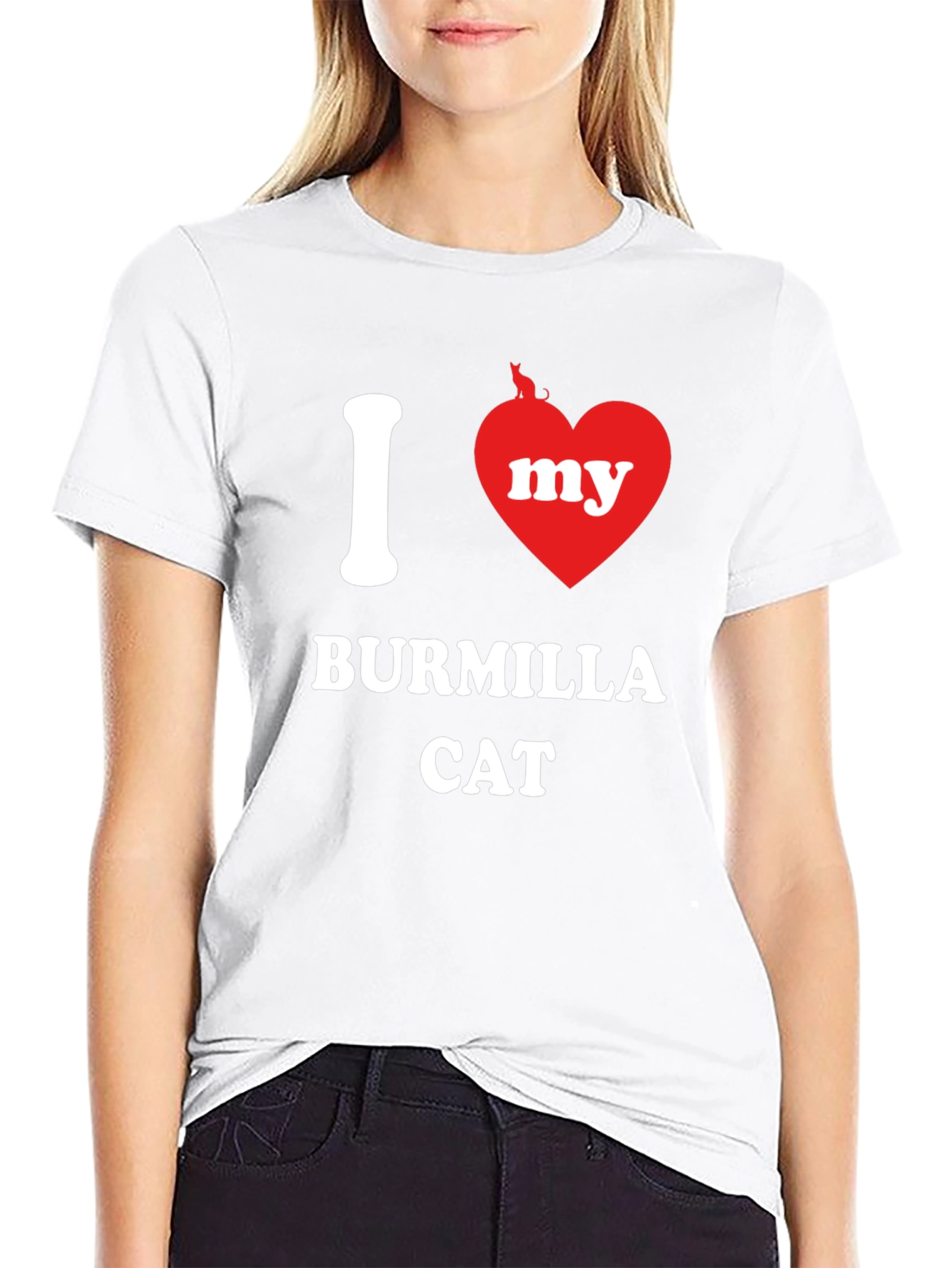 I Heart My Burmilla Cat Graphic T-Shirt