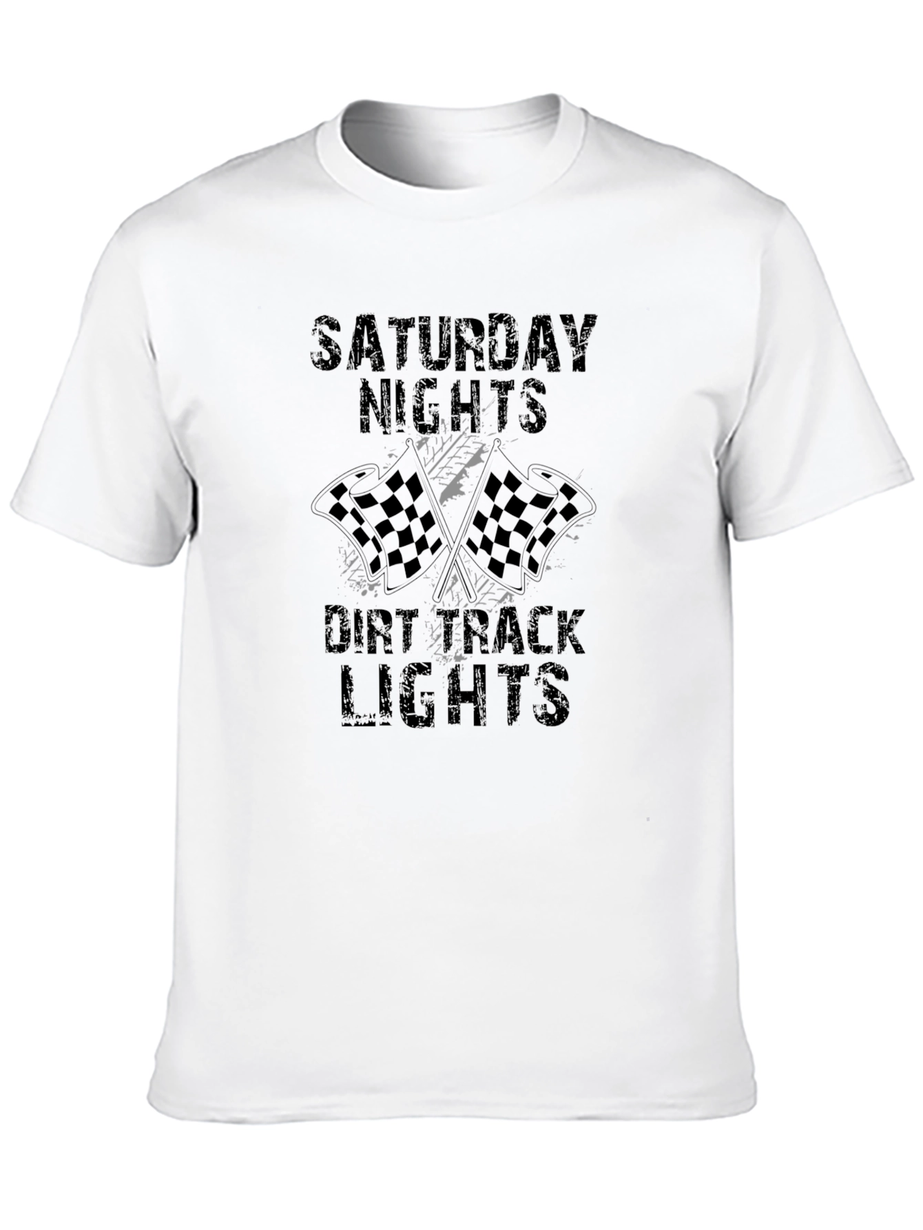 Saturday Nights Dirt Track Racing Lights T-Shirt