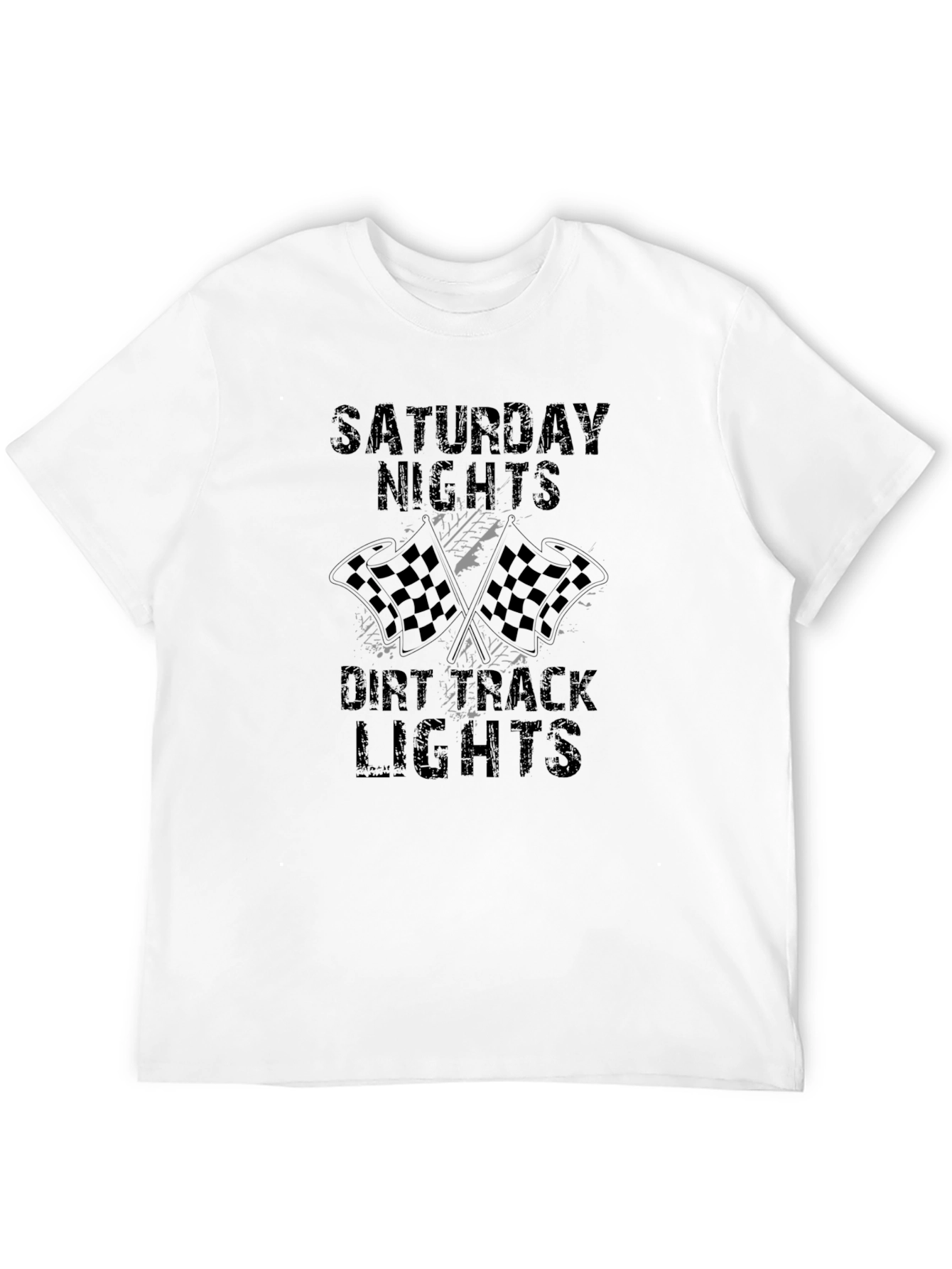 Saturday Nights Dirt Track Racing Lights T-Shirt