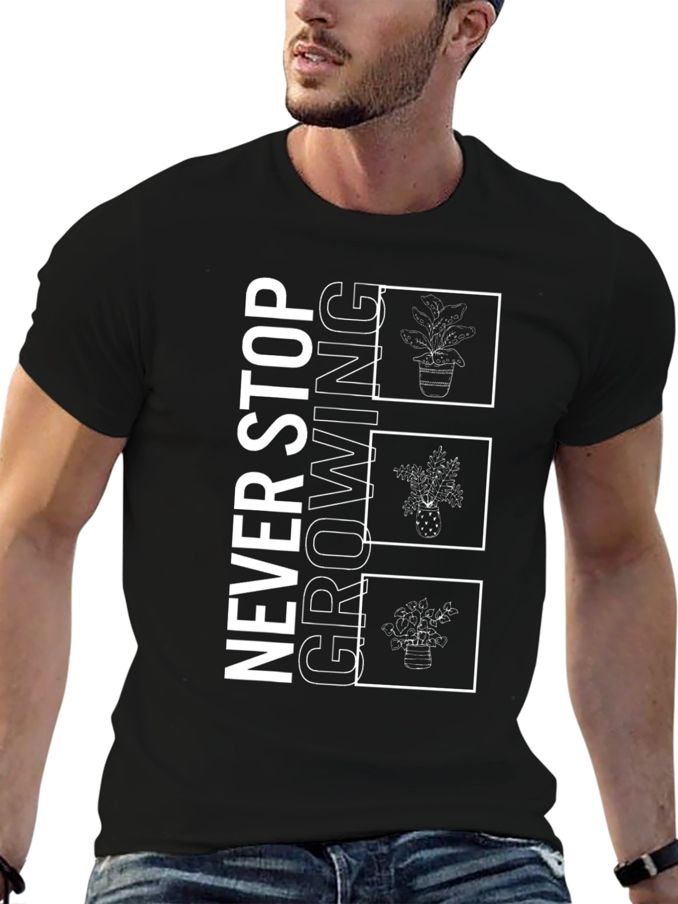 Never Stop Growing Graphic Tee
