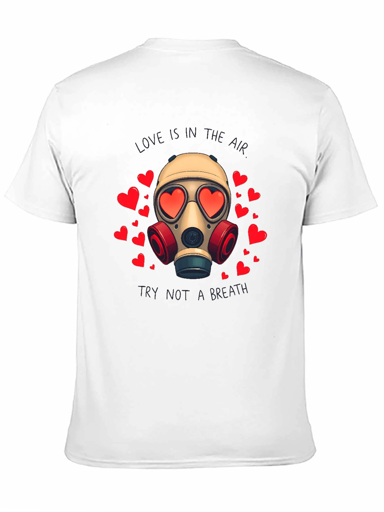 Love is a Toxic Gas Mask T-Shirt