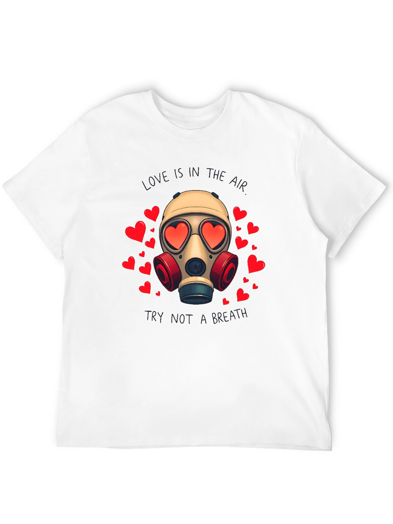 Love is a Toxic Gas Mask T-Shirt