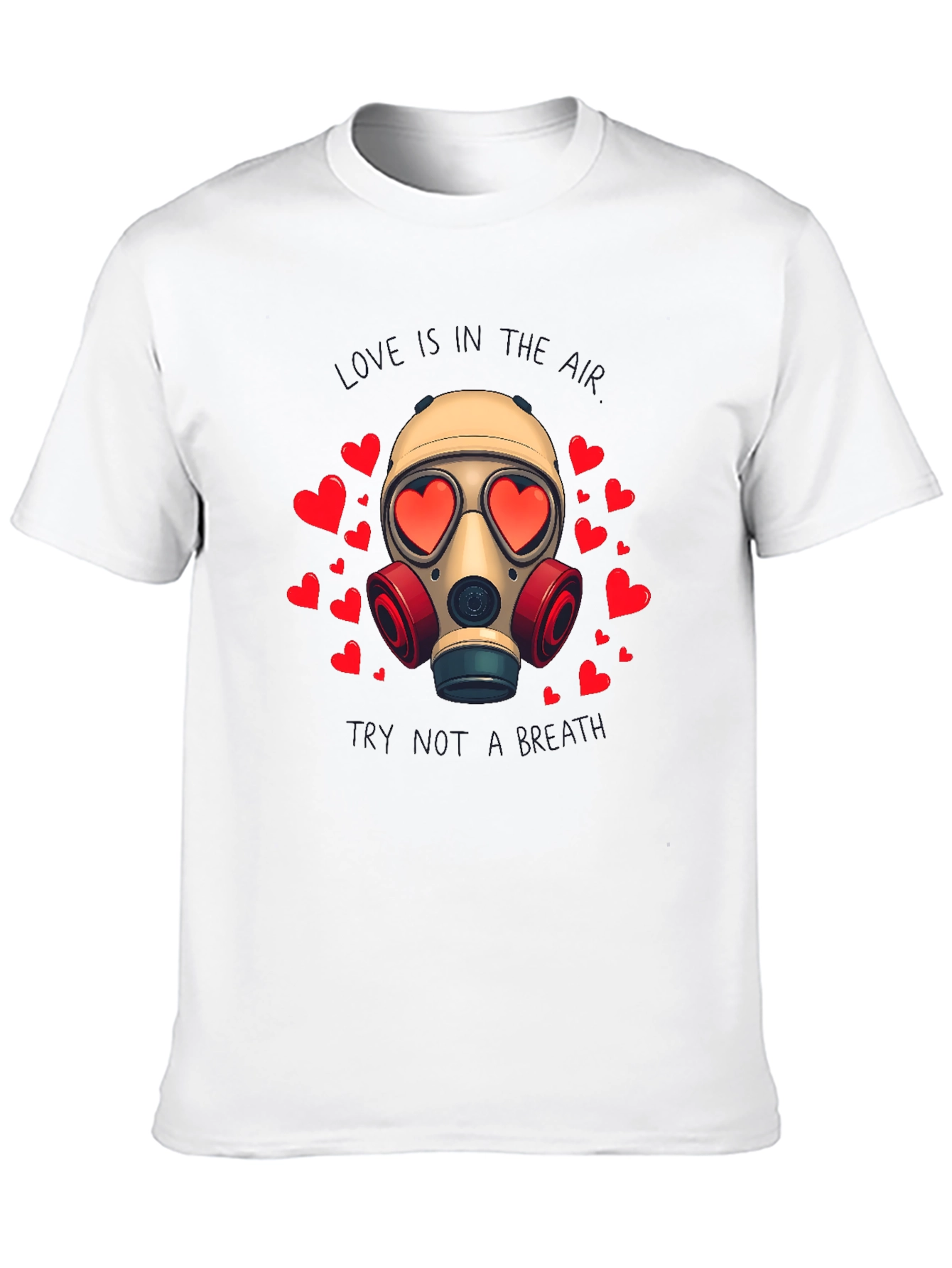Love is a Toxic Gas Mask T-Shirt