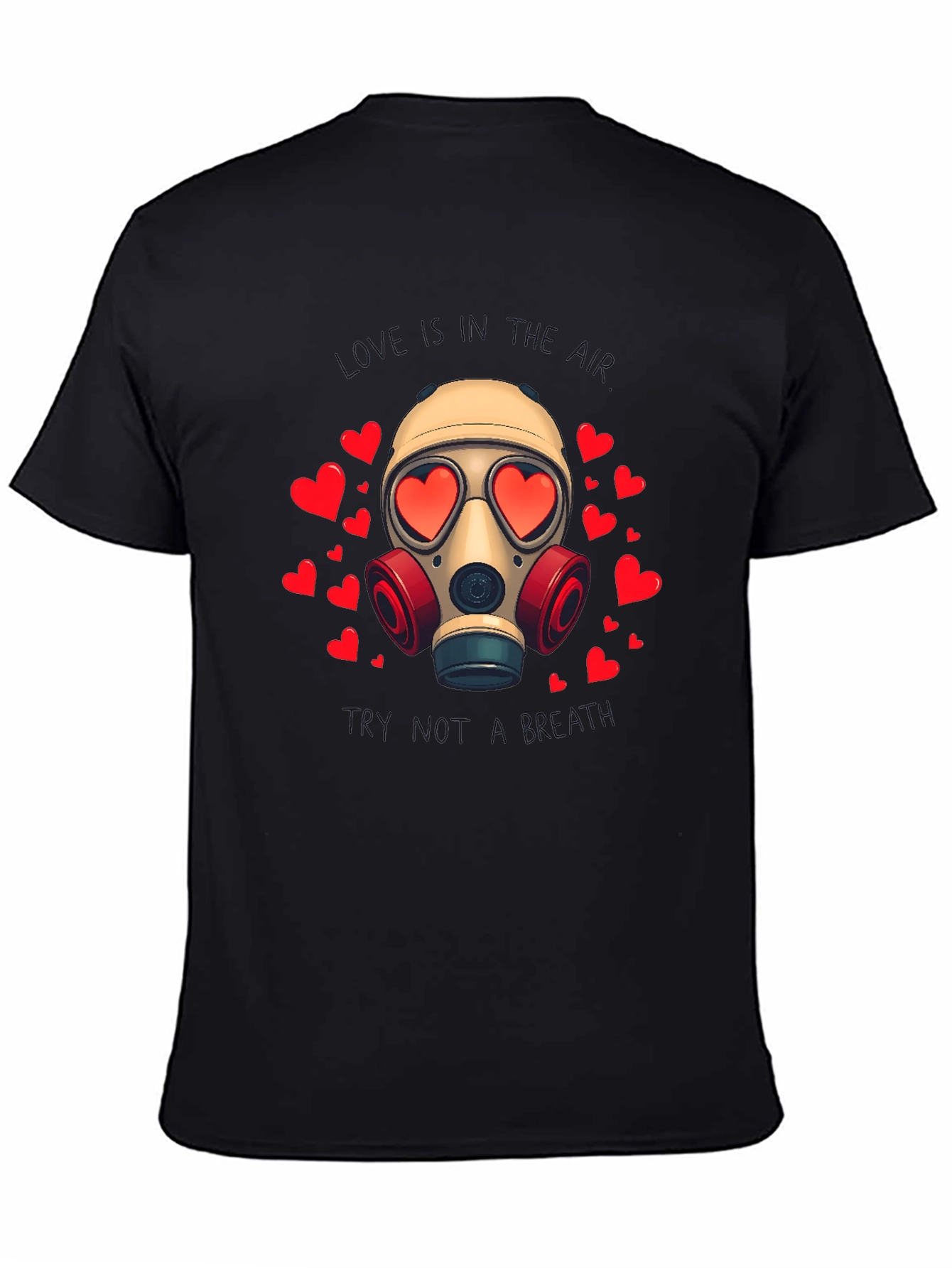 Love is a Toxic Gas Mask T-Shirt