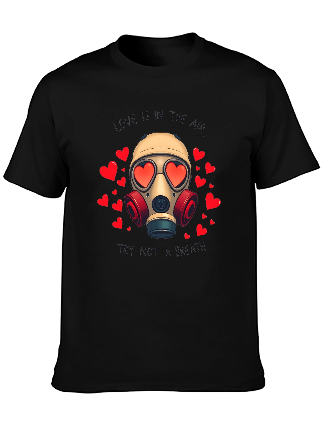 Love is a Toxic Gas Mask T-Shirt