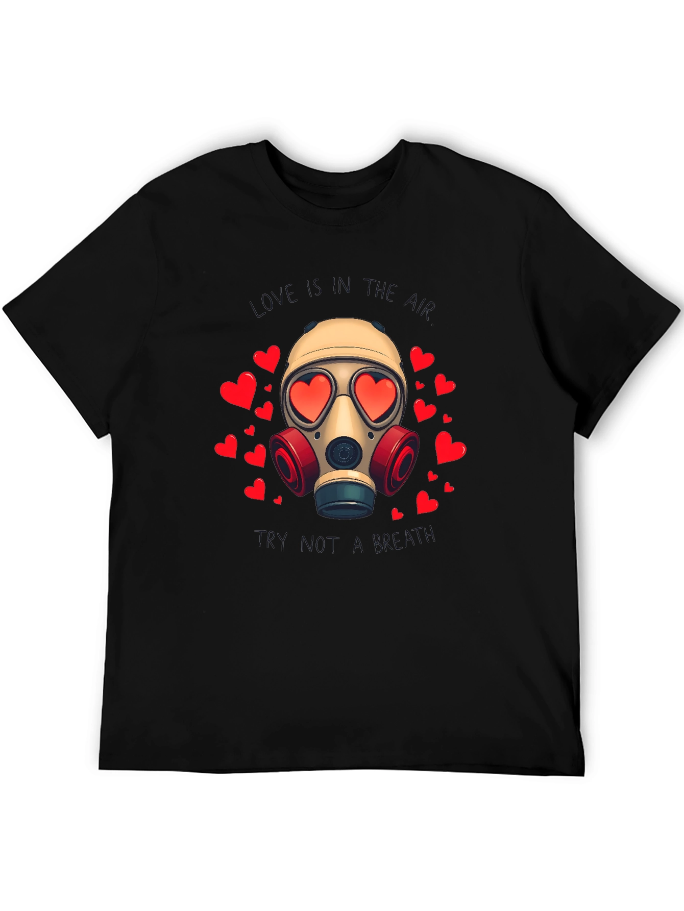Love is a Toxic Gas Mask T-Shirt