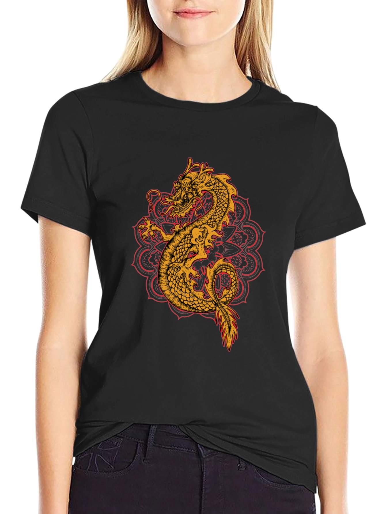 Dragon Mandala Graphic Tee
