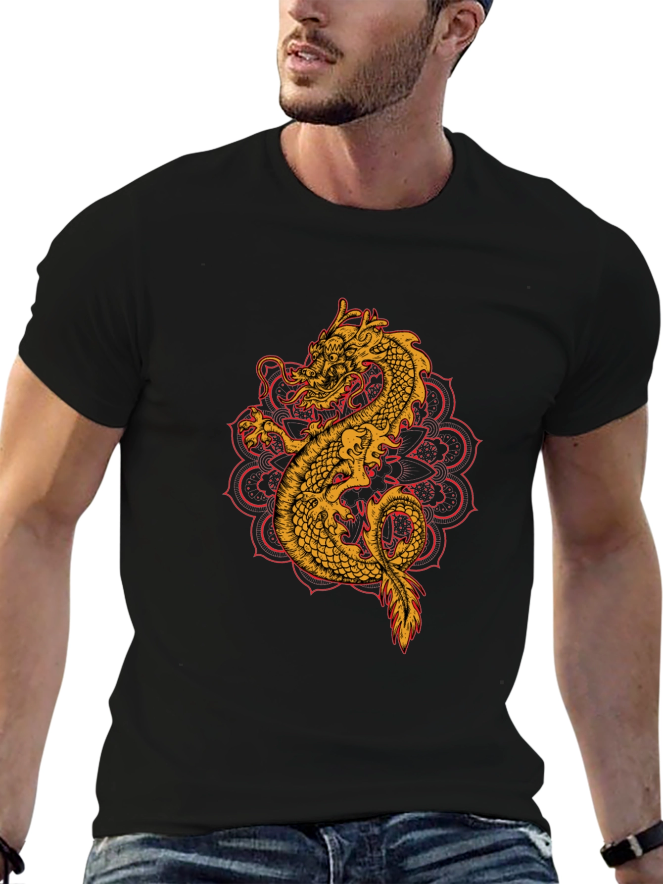 Dragon Mandala Graphic Tee