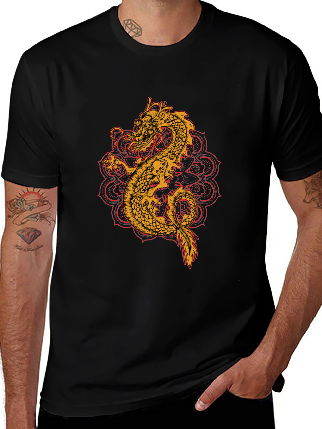 Dragon Mandala Graphic Tee