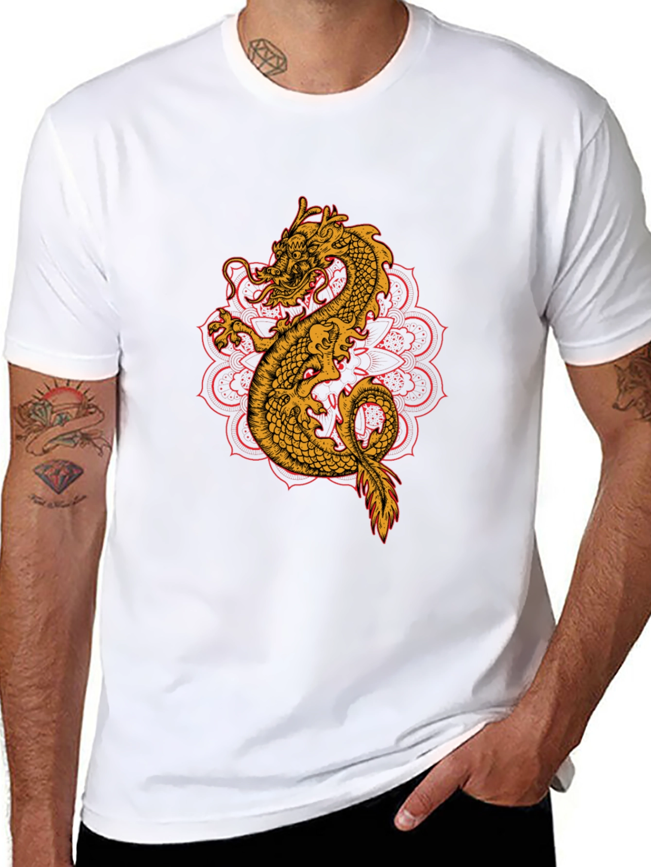 Dragon Mandala Graphic Tee