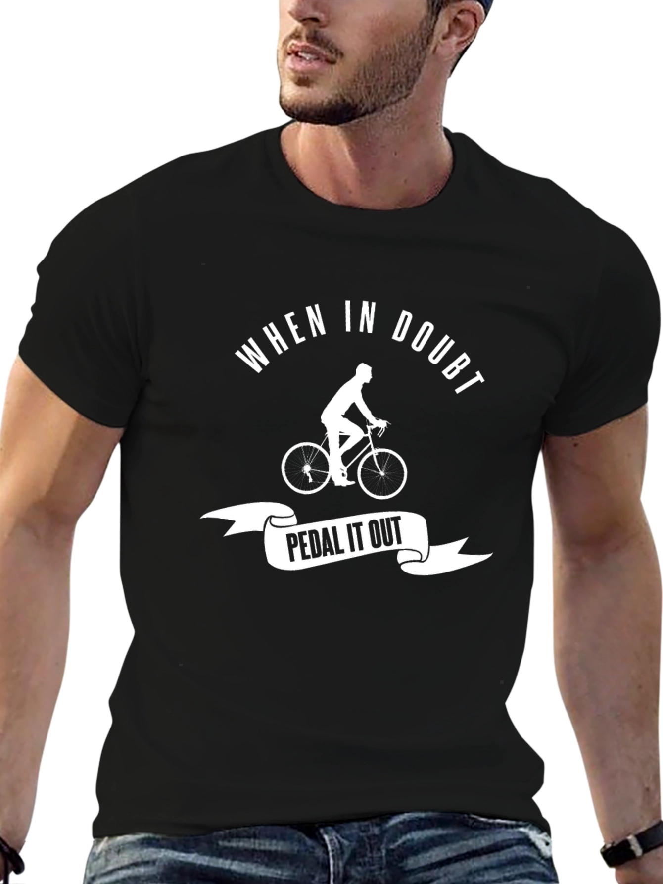 When in Doubt Pedal it Out Graphic Tee