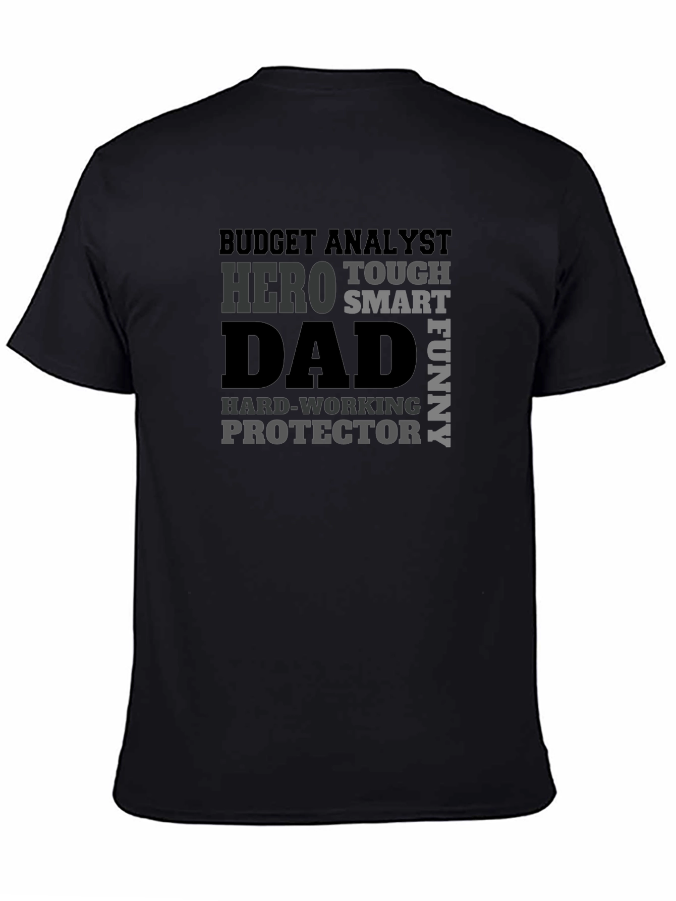 Budget Analyst Dad T-Shirt - Hero Protector Funny