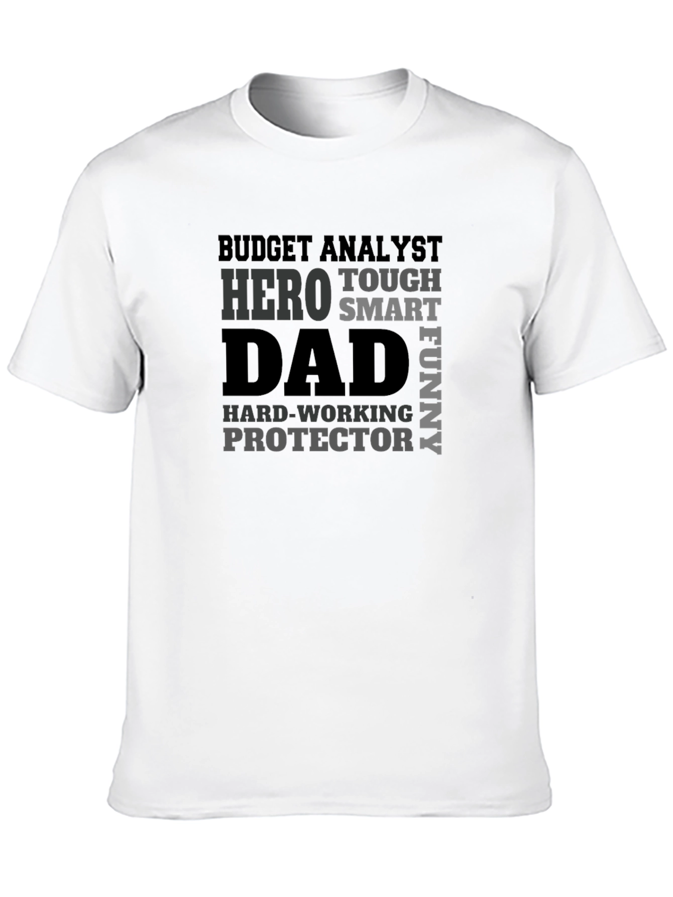 Budget Analyst Dad T-Shirt - Hero Protector Funny