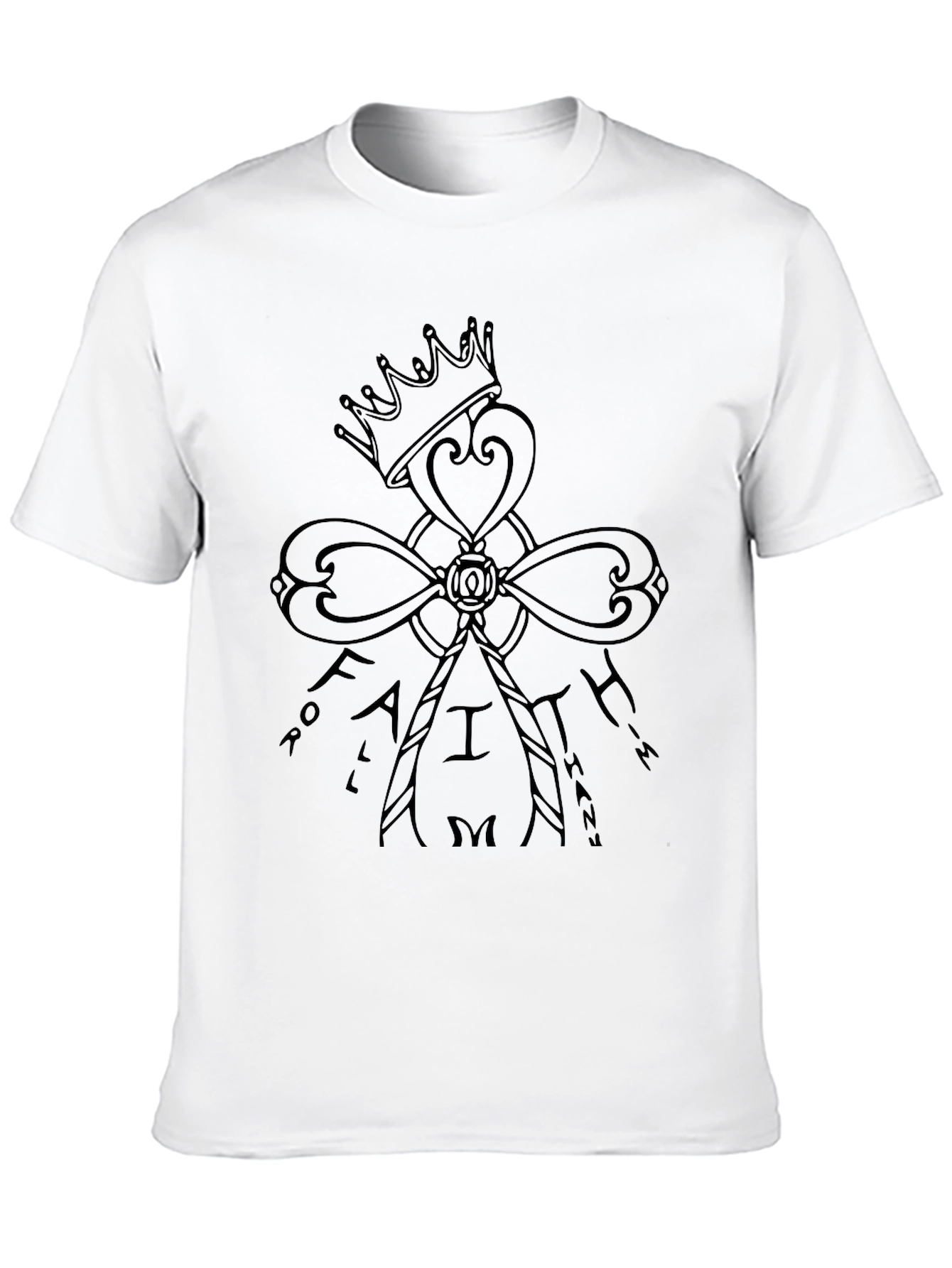 Faith Crown T-Shirt - Follow Him Graphic Tee