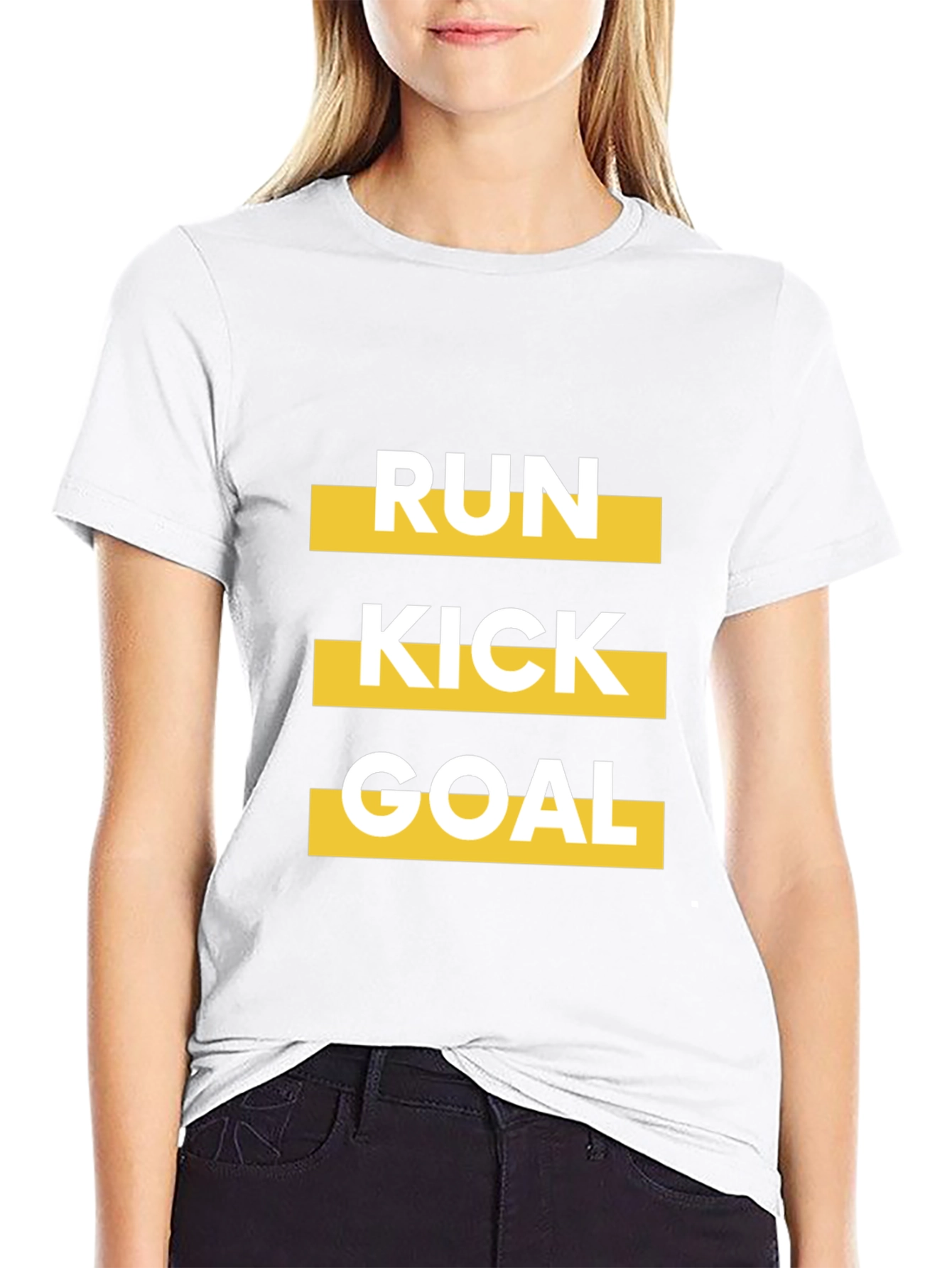 Run Kick Goal Graphic T-Shirt