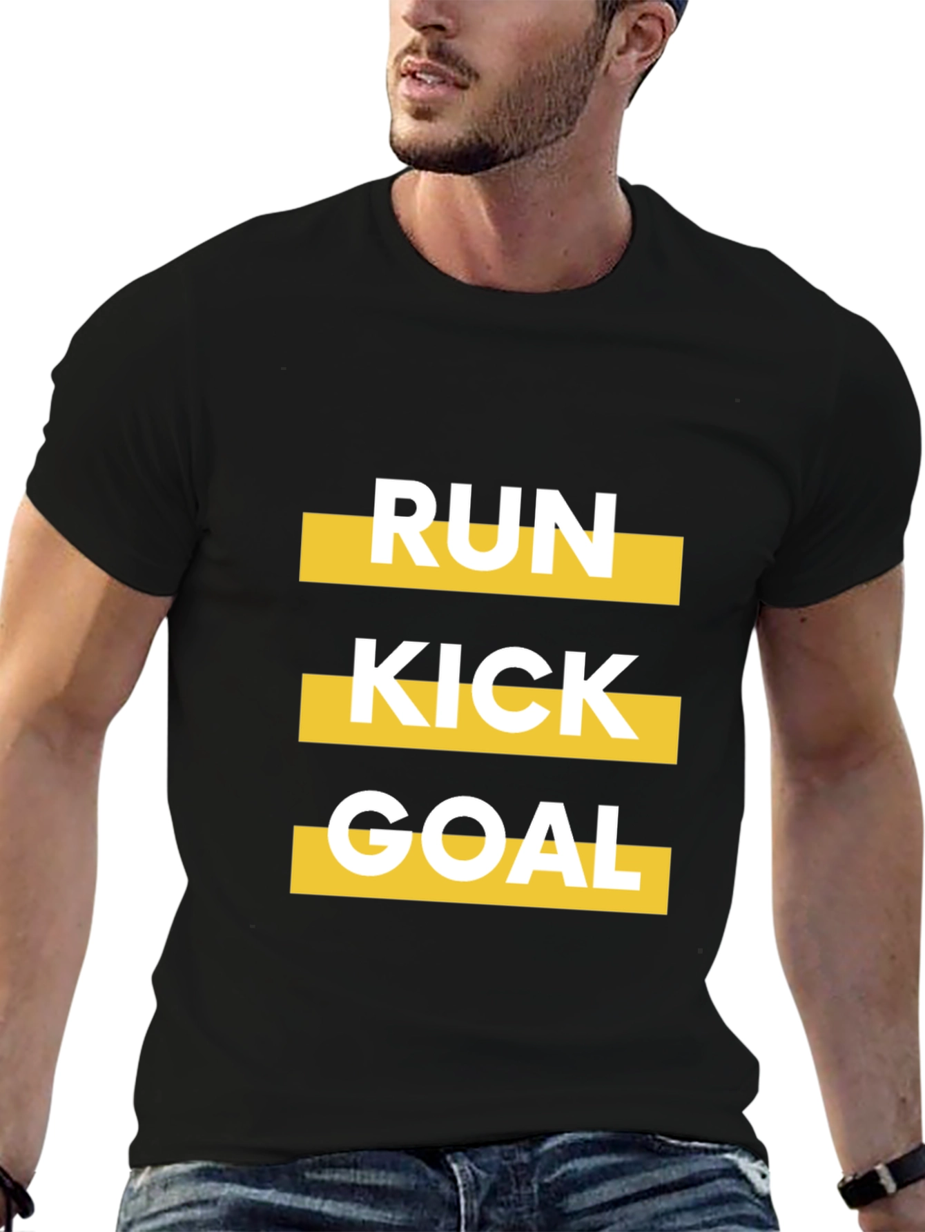 Run Kick Goal Graphic T-Shirt