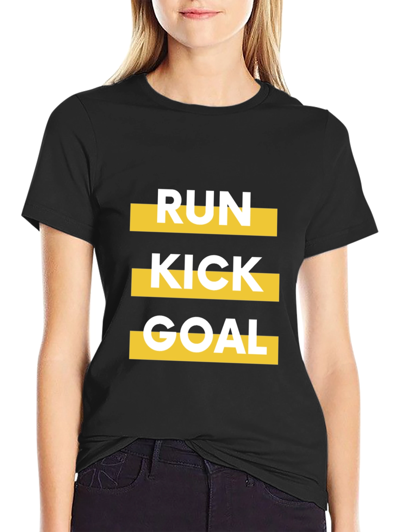 Run Kick Goal Graphic T-Shirt