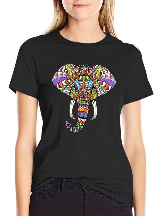 Elephant Graphic Tee - Vibrant & Unique Design