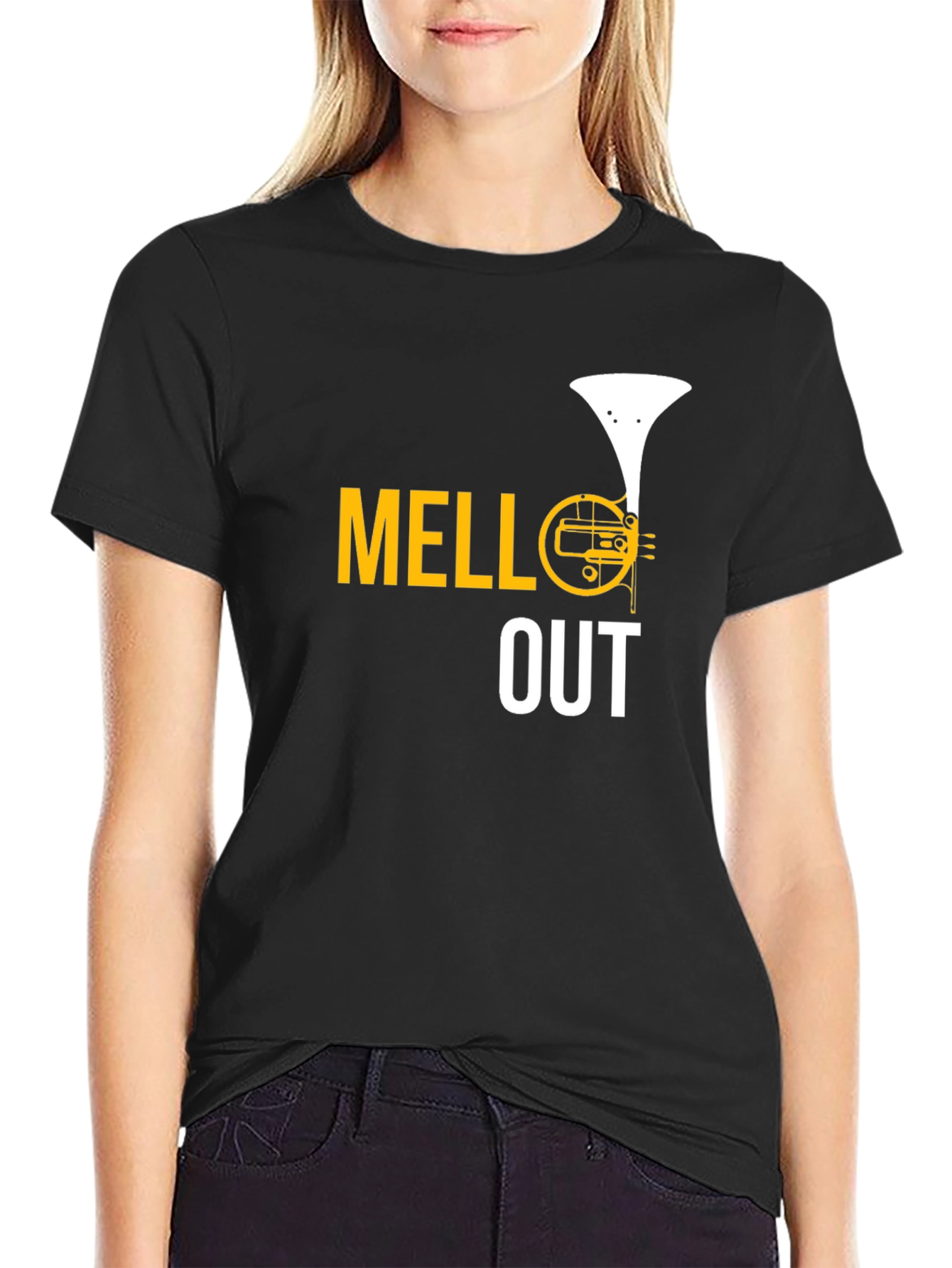Mello Out French Horn Graphic Tee