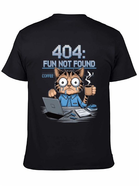 404 Fun Not Found Cat T-Shirt
